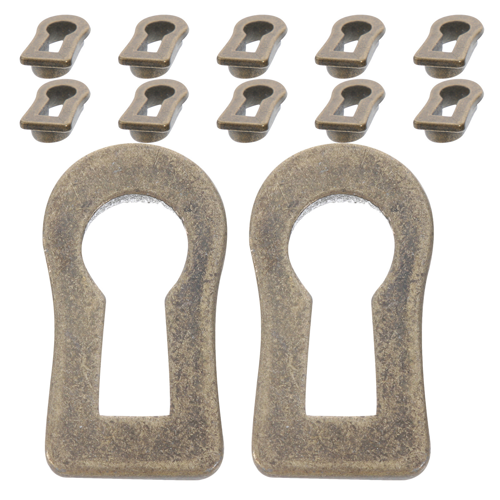 Furniture Hardware Manufacturer - 12 Pcs Oval Decorative Keyhole Escutcheon