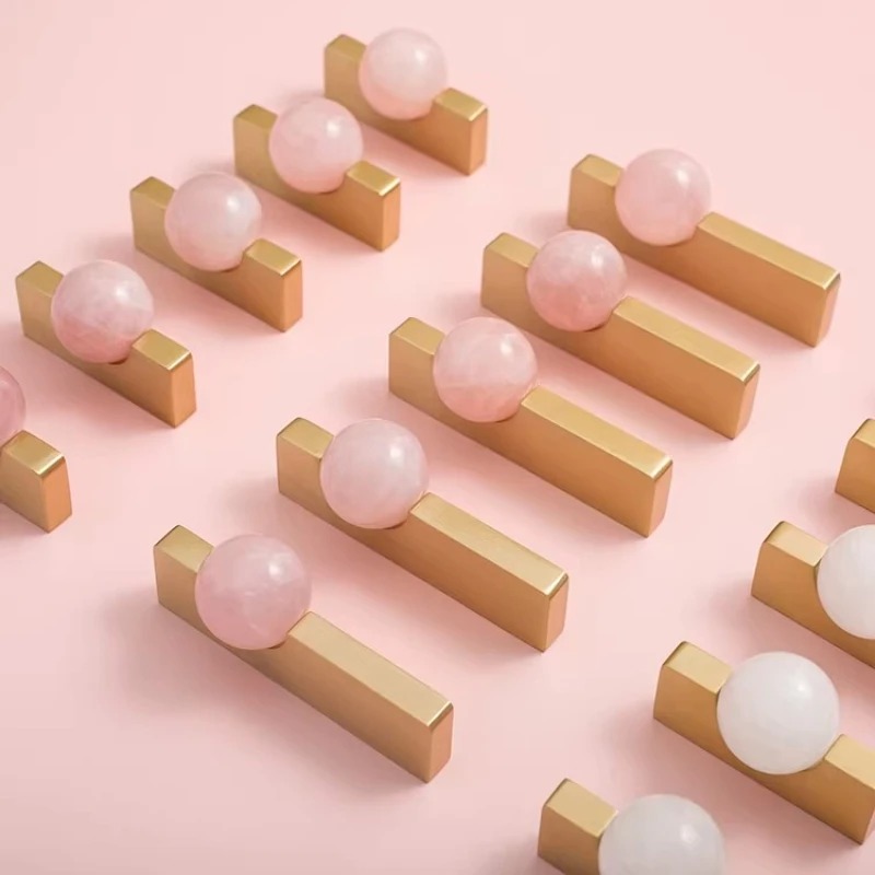White Crystal Ball+Brass Furni - Furniture Hardware Drop Pulls review and price
