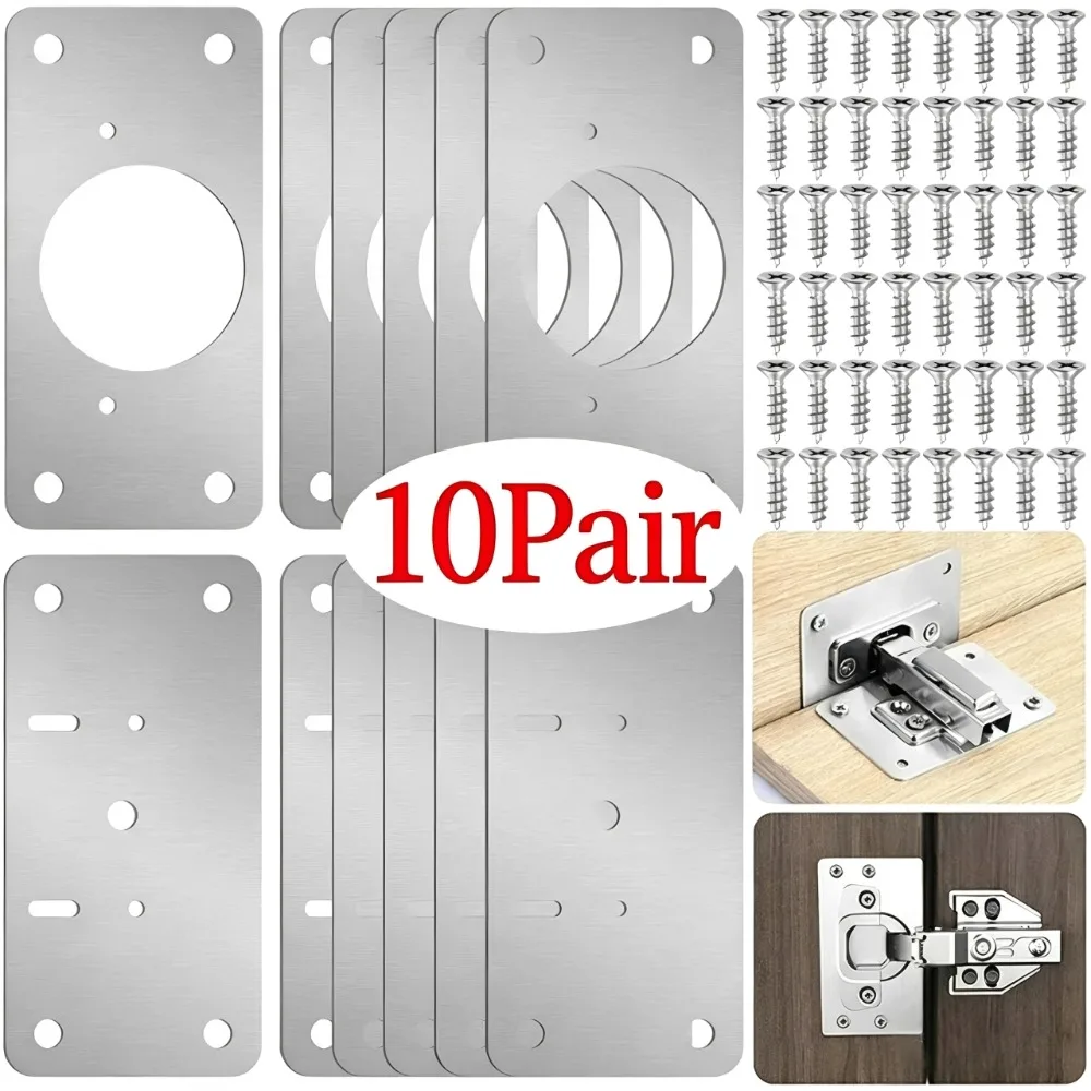 10/1Pairs Hinge Repair Plate K - Cabinet Hinge Overlay review and price
